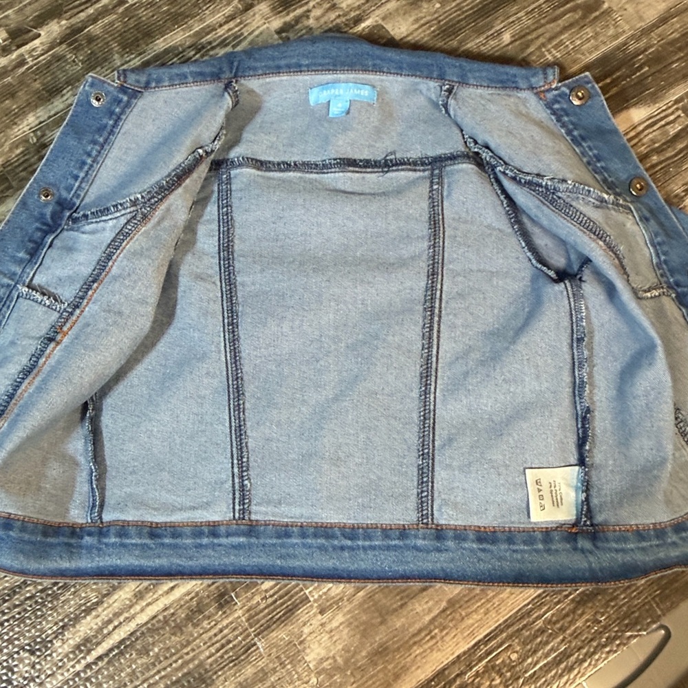 Draper James Girls Denim Ruffle Jacket - Picture 3 of 6